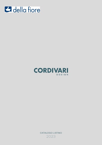 CORDIVARI - Listino Design 2023